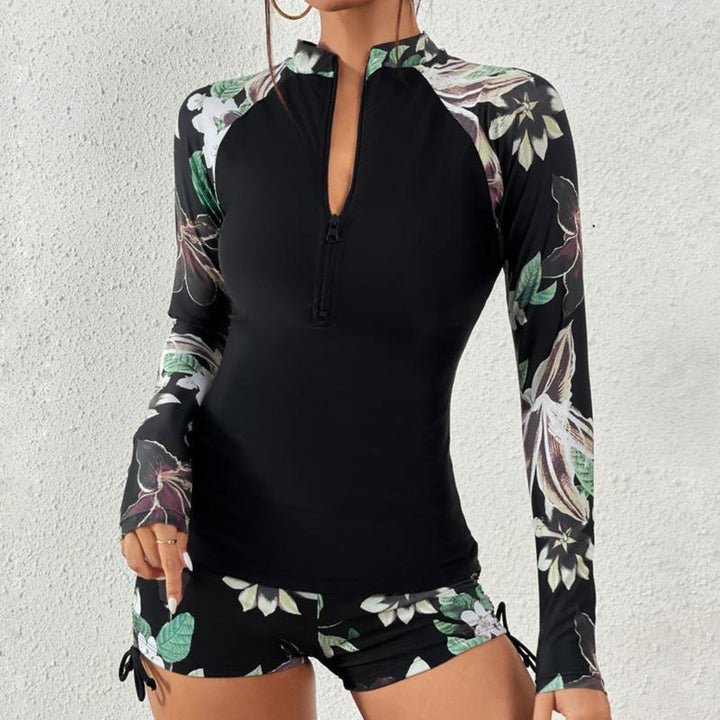 Sariah | Long-Sleeve Two-Piece Tankini Set