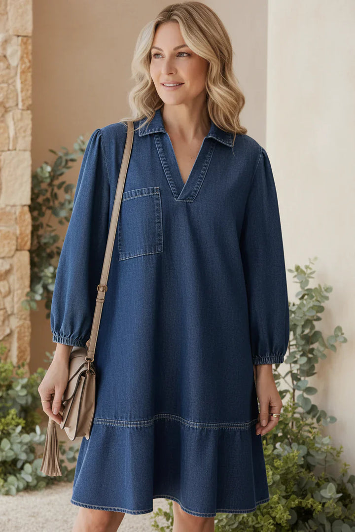 CYNTHIA – RELAXED DENIM DRESS