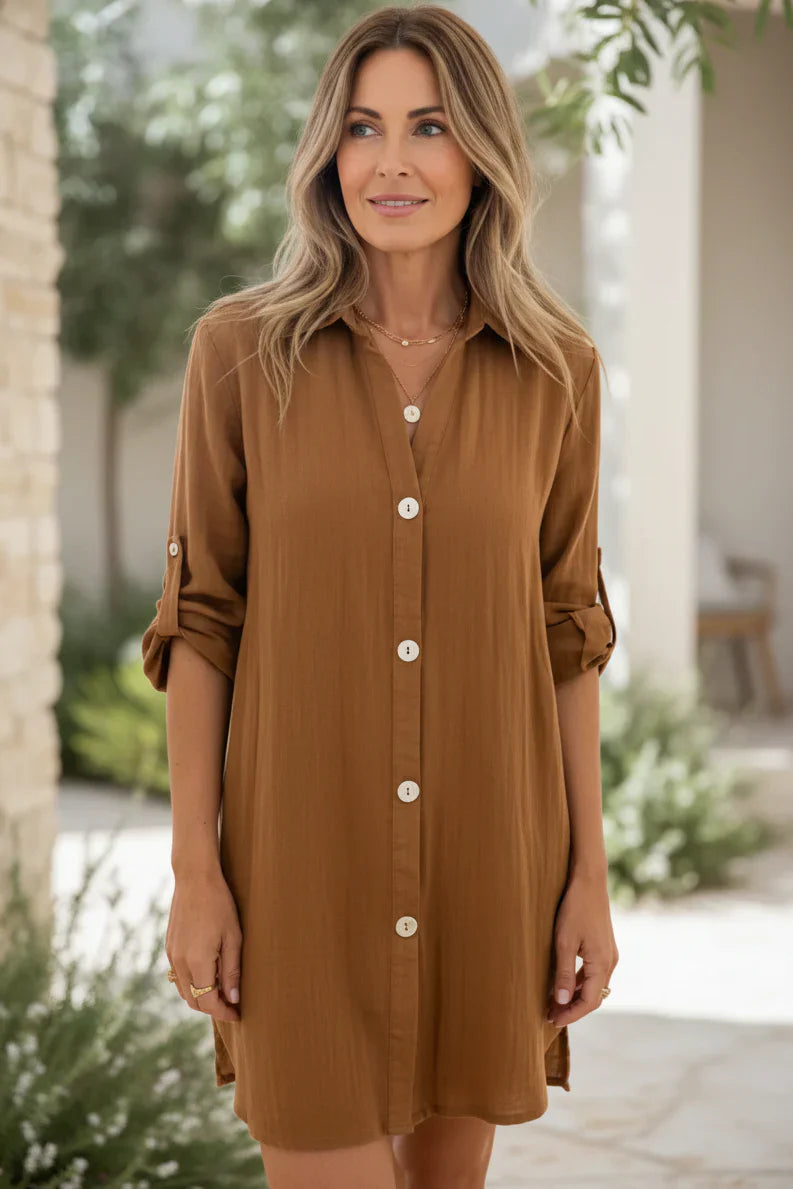 SIENNA - BUTTON SHIRT DRESS