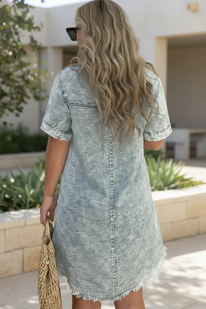 CAIA – TEXTURED MINI DRESS