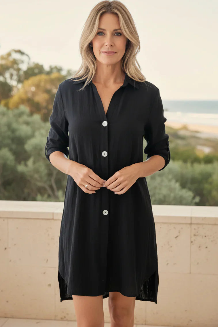 SIENNA - BUTTON SHIRT DRESS