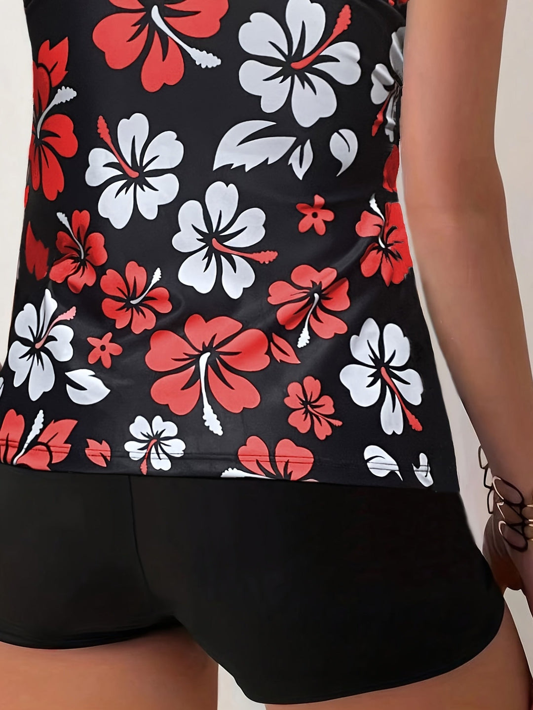 Elena | Floral Print Tankini Set