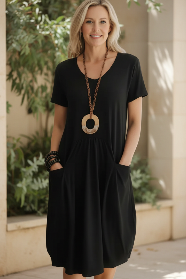 HARLOW -  DRESS WITH TUMMY COVERAGE